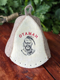 Sauna Hat “Otaman” – Natural Wool Felt