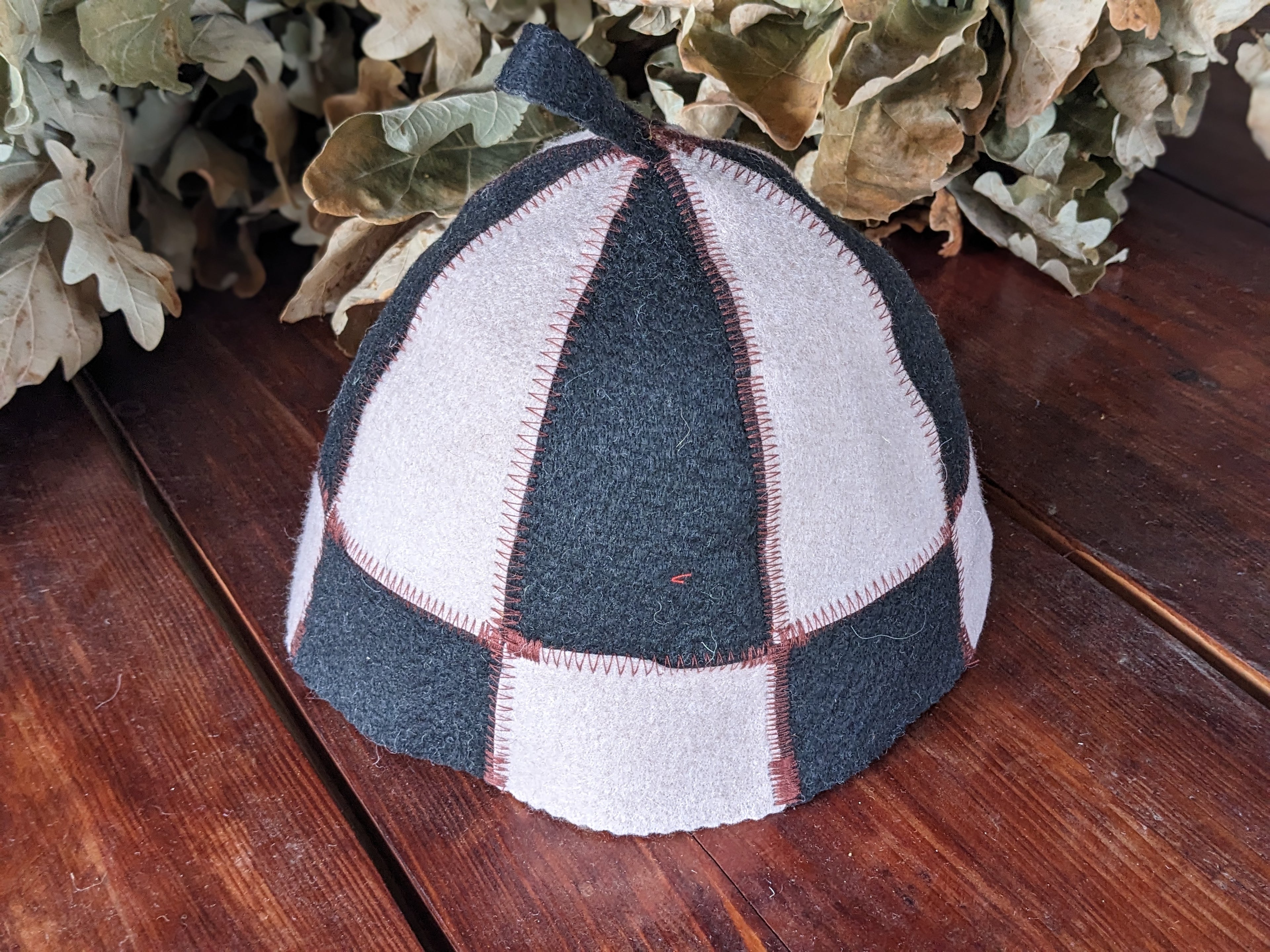 Natural felt Classic sauna hat #1