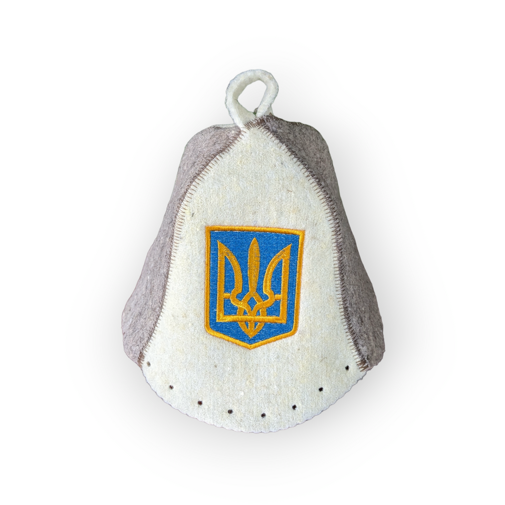 Sauna Hat Ukrainian Trident (Tryzub)