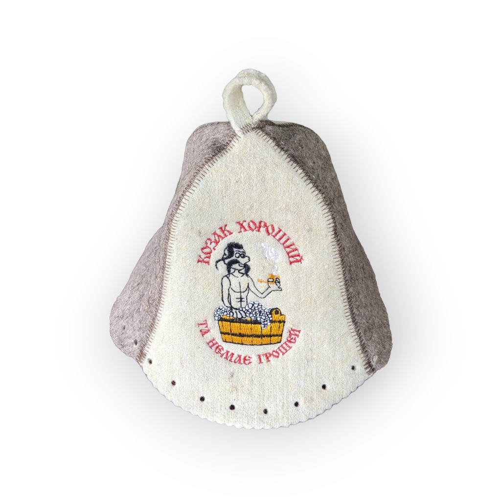 Sauna Hat “A Good Cossack but Without Money”