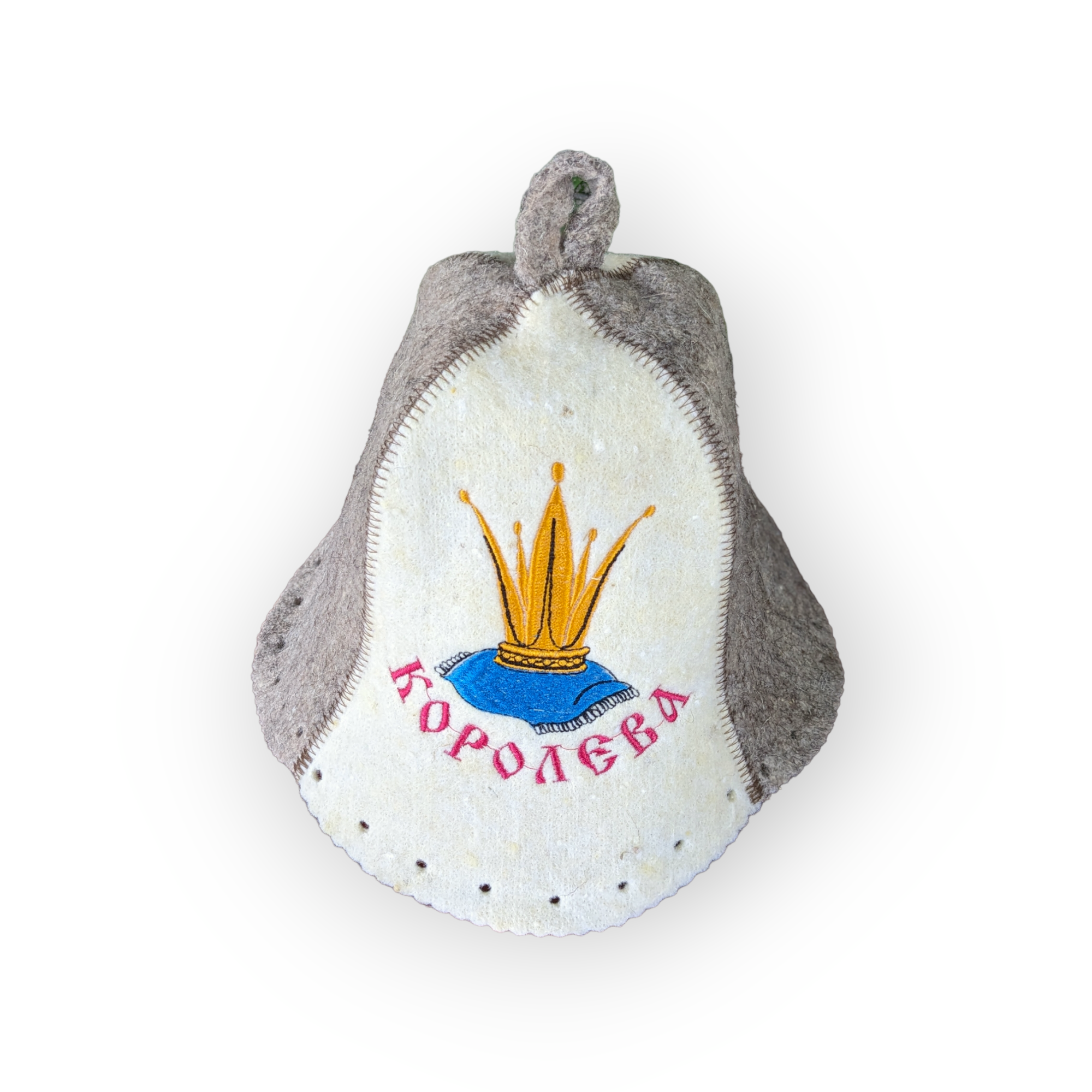 Sauna Hat “Queen” – Natural Wool Felt