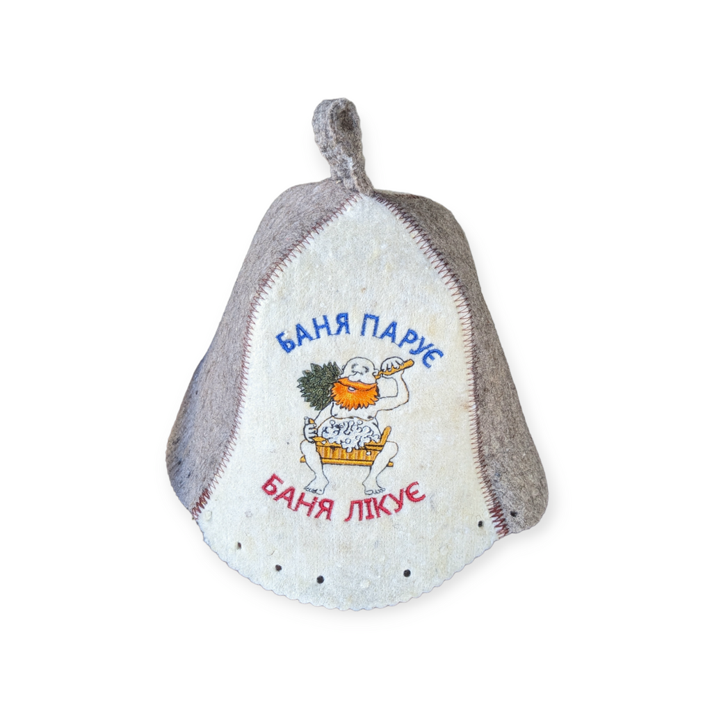 Sauna Hat “The Banya Steams, The Banya Heals”