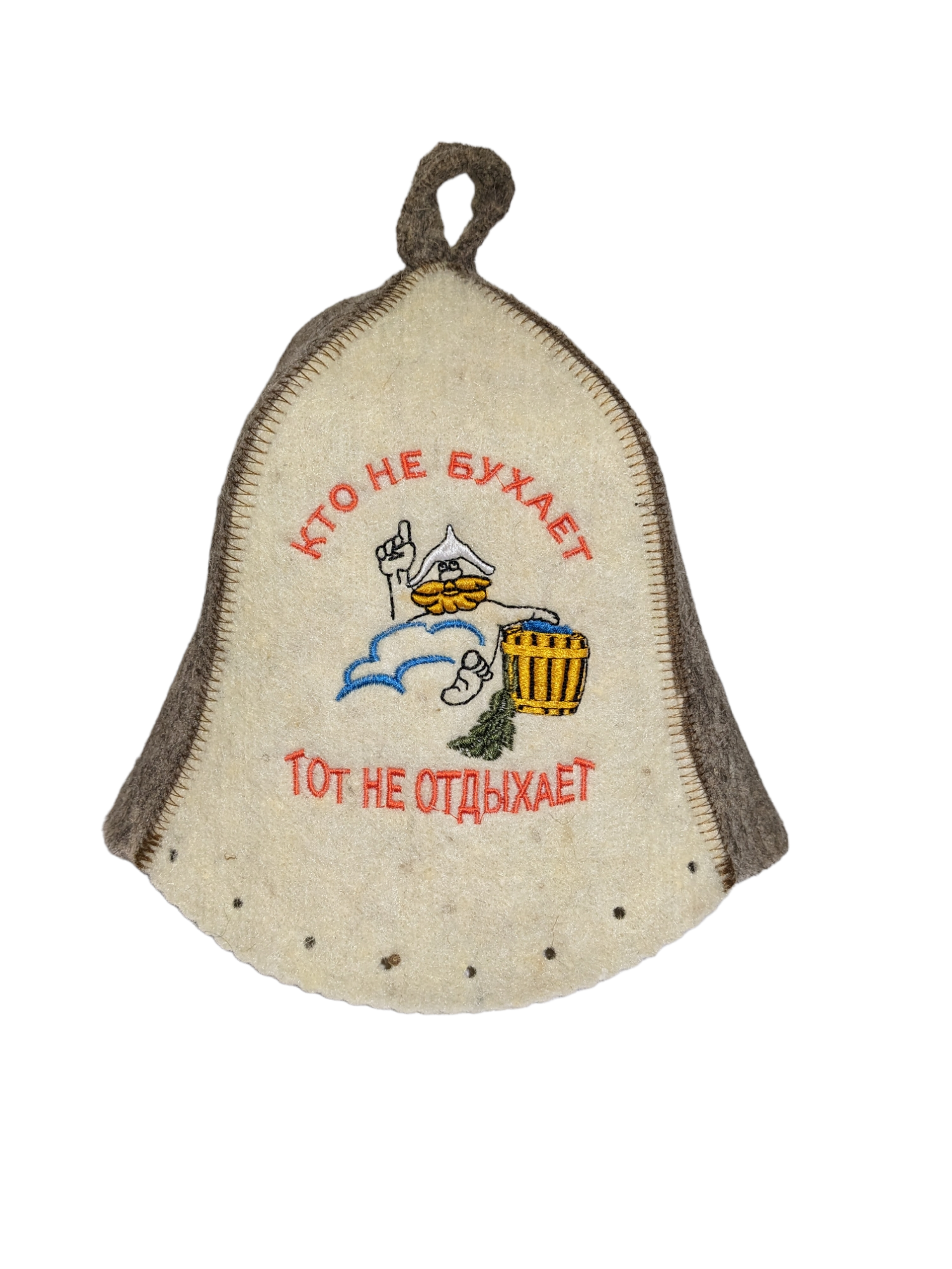 Sauna Hat “Who Doesn’t Drink, Doesn’t Rest”