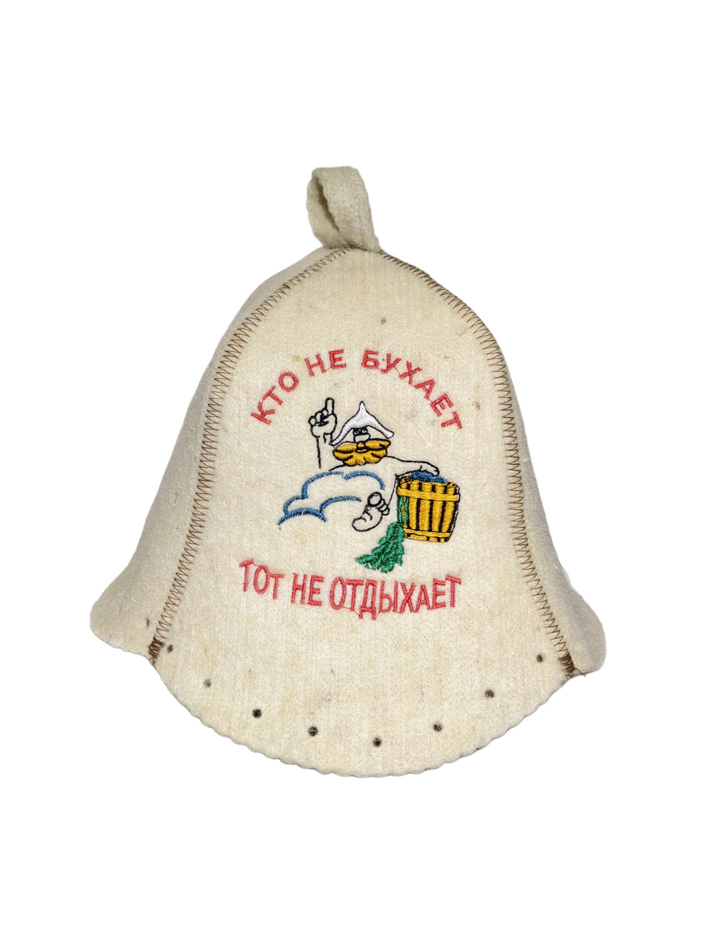 Sauna Hat “Who Doesn’t Drink, Doesn’t Rest”